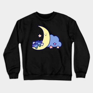 Blueberry Cresecent Moon Crewneck Sweatshirt